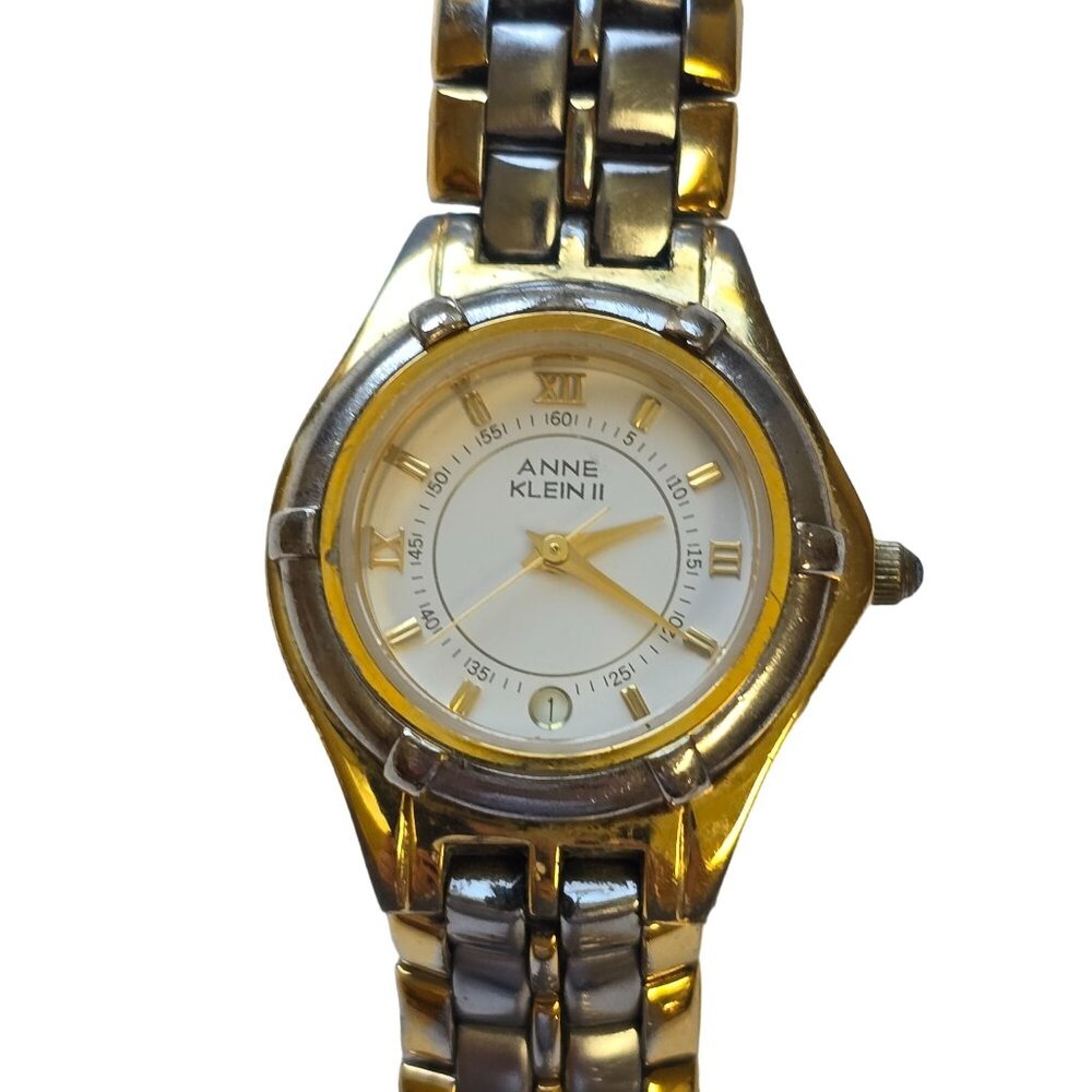 Anne Klein II 10/1708-9 Women's Two-Tone Stainless Steel 24mm Watch Thai Mvmt
